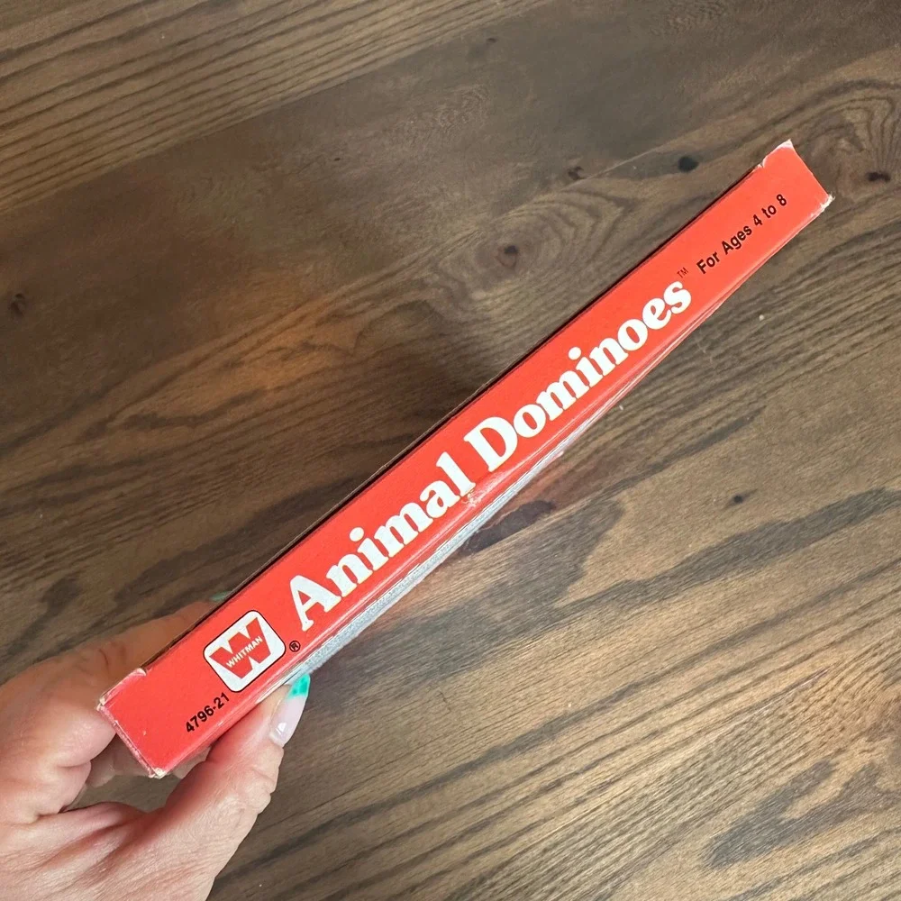 Vintage 1976 Whitman Animal Dominoes Complete Uncut Sheets Retro Kids Game NEW